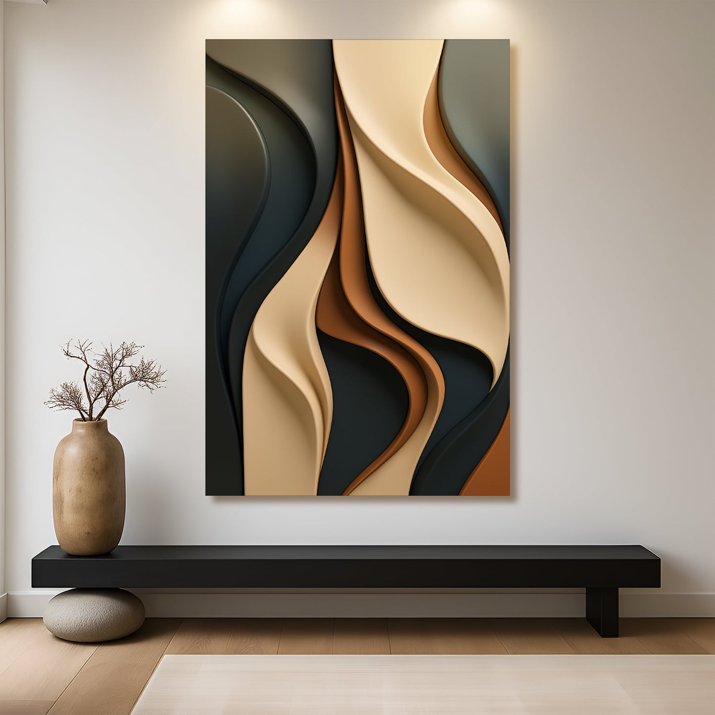 Modern Abstract Minimalist Wall Art | Contemporary Canvas Print