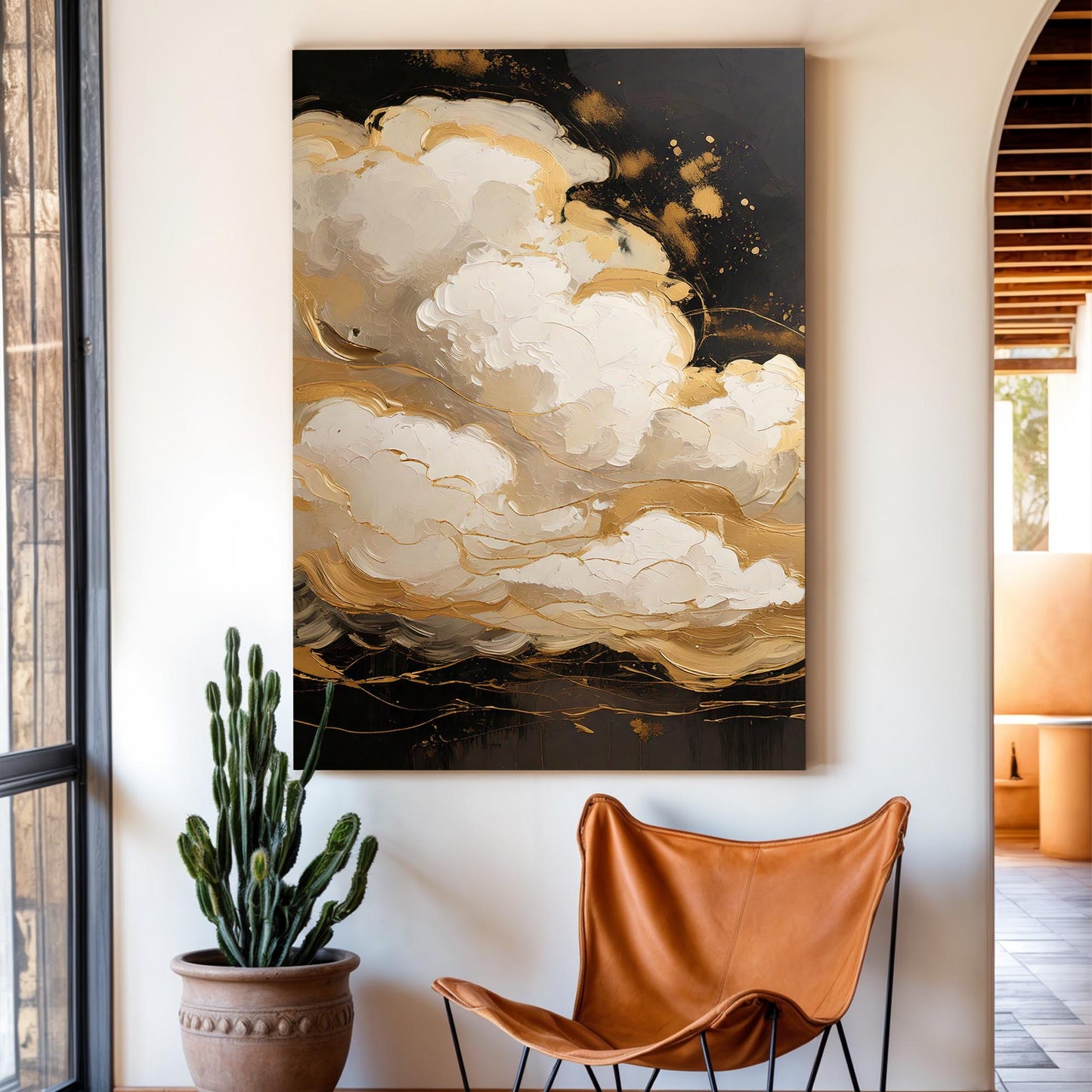 Auric Cloud Abstract Wall Art | Cozy Modern Home Decor