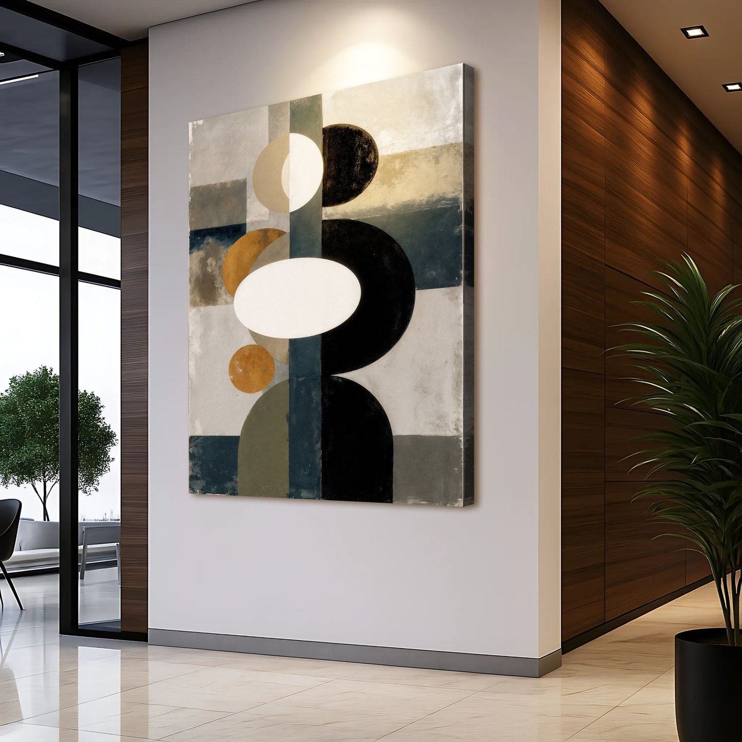 Abstract Contemporary Geometry Wall Art | Modern Canvas Print