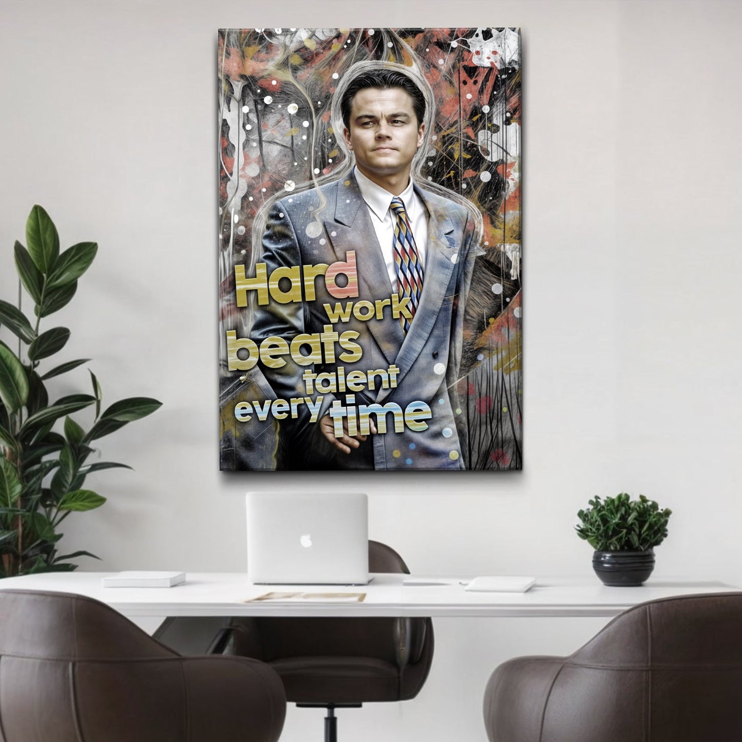 Hard Work Beats Talent Every Time | Work Ethic Motivational Art