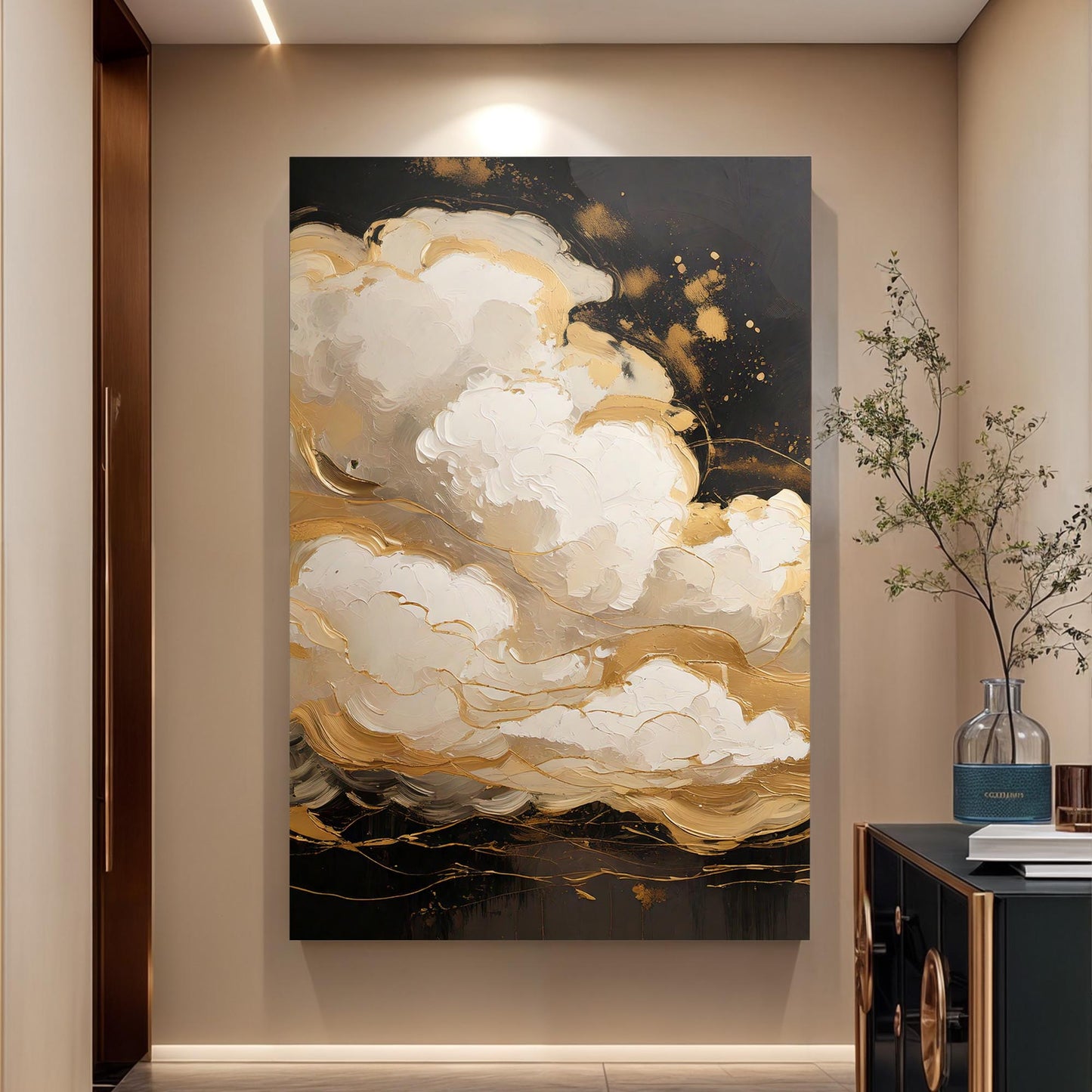 Auric Cloud Abstract Wall Art | Cozy Modern Home Decor