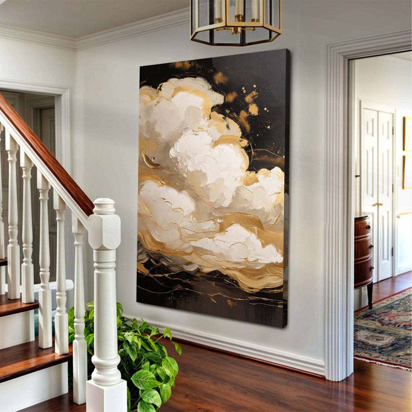 Auric Cloud Abstract Wall Art | Cozy Modern Home Decor