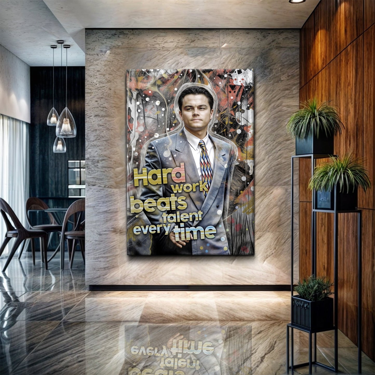 Hard Work Beats Talent Every Time | Work Ethic Motivational Art