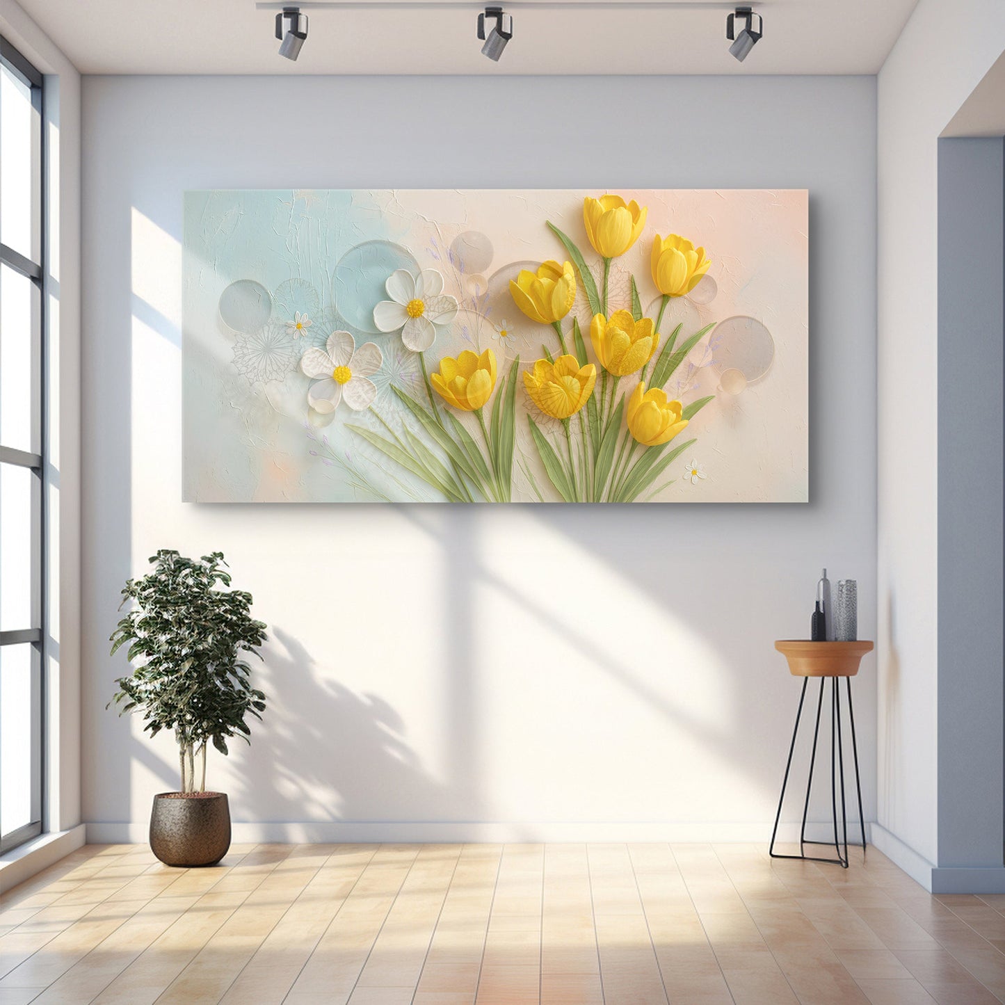 Floral Wall Art II | Elegant Botanical Canvas Print