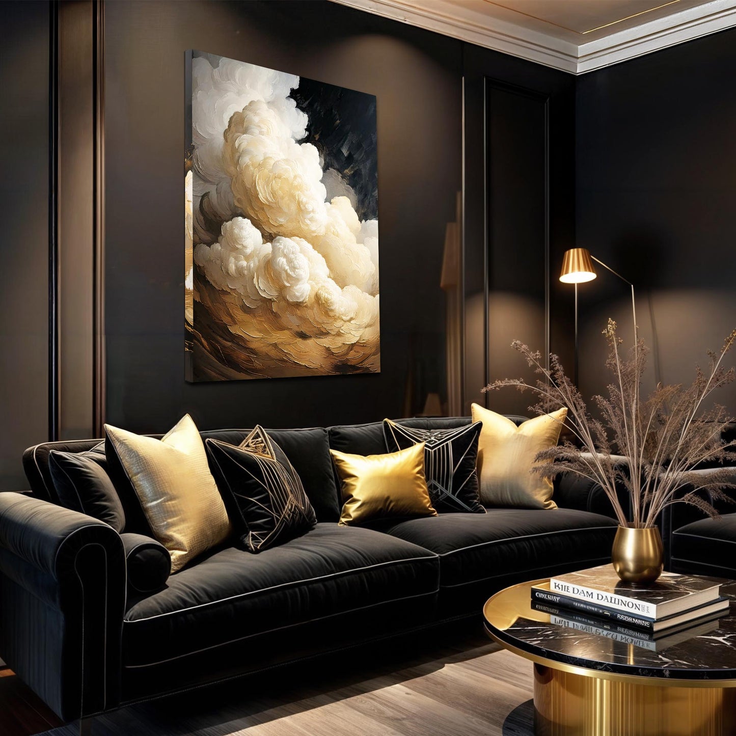 Beige Cloud Abstract Wall Art | Cozy Modern Home Decor