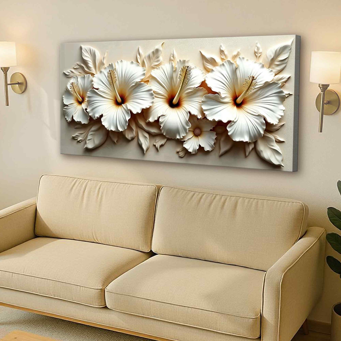 Floral Abstract Wall Art VII | Modern Botanical Canvas Print