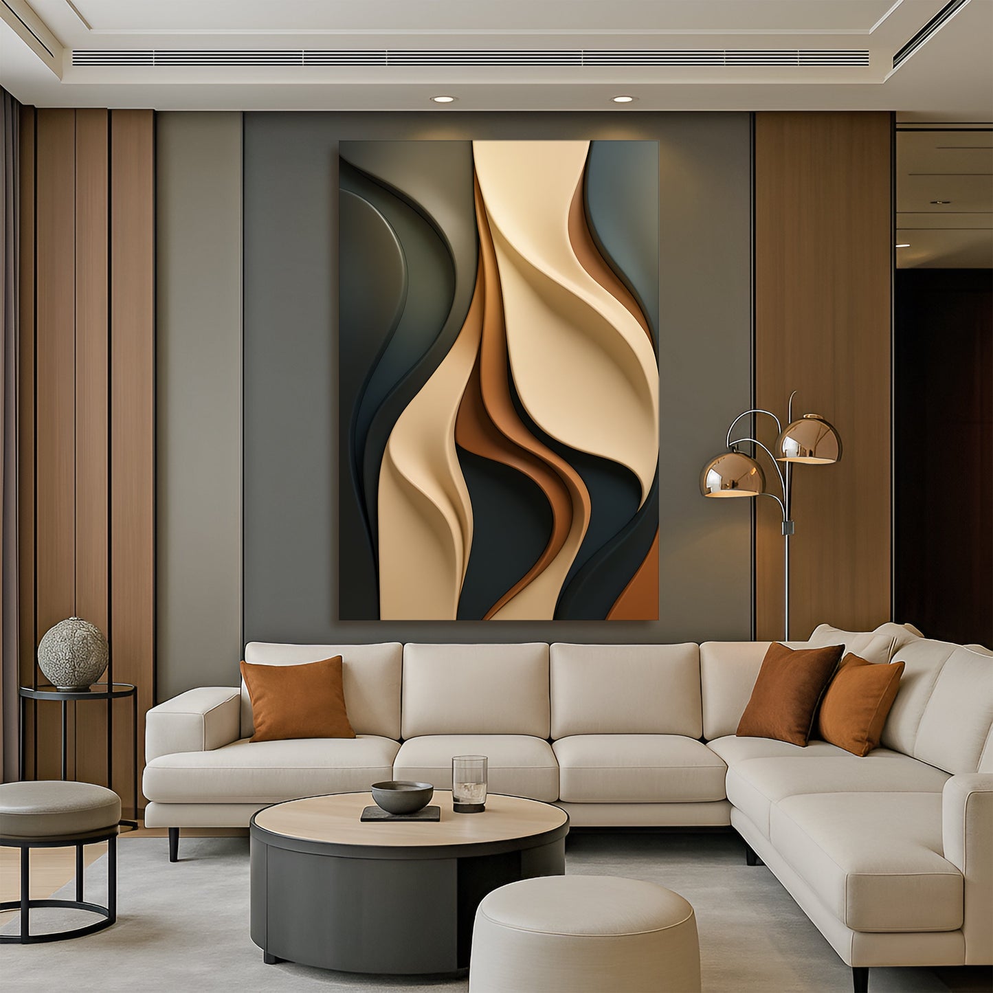 Modern Abstract Minimalist Wall Art | Contemporary Canvas Print