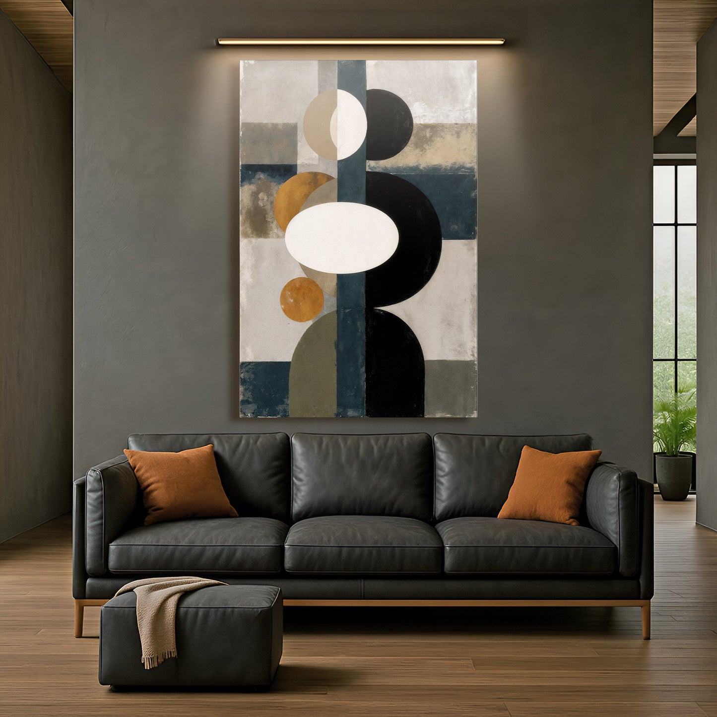 Abstract Contemporary Geometry Wall Art | Modern Canvas Print