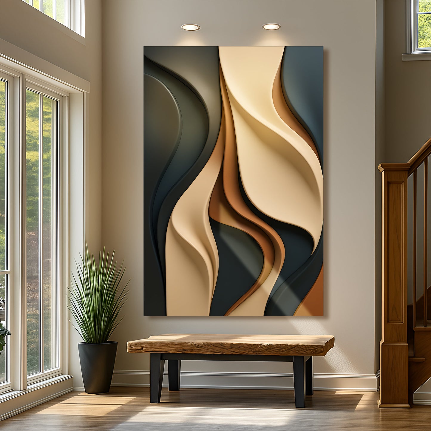 Modern Abstract Minimalist Wall Art | Contemporary Canvas Print