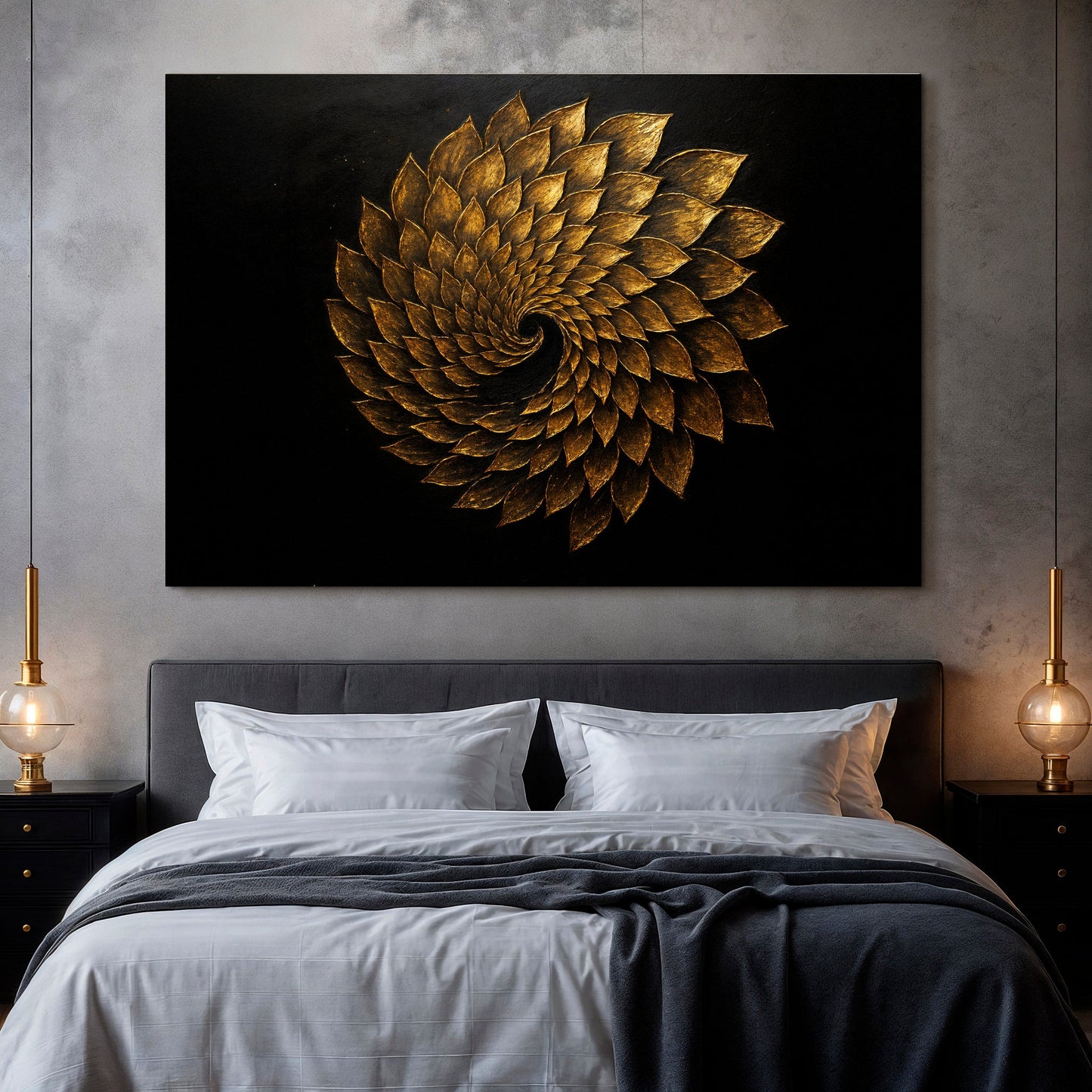 Winged Harmony Abstract Wall Art | Contemporary Canvas Print