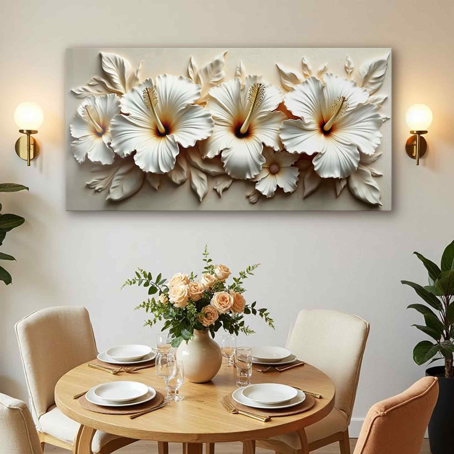 Floral Abstract Wall Art VII | Modern Botanical Canvas Print