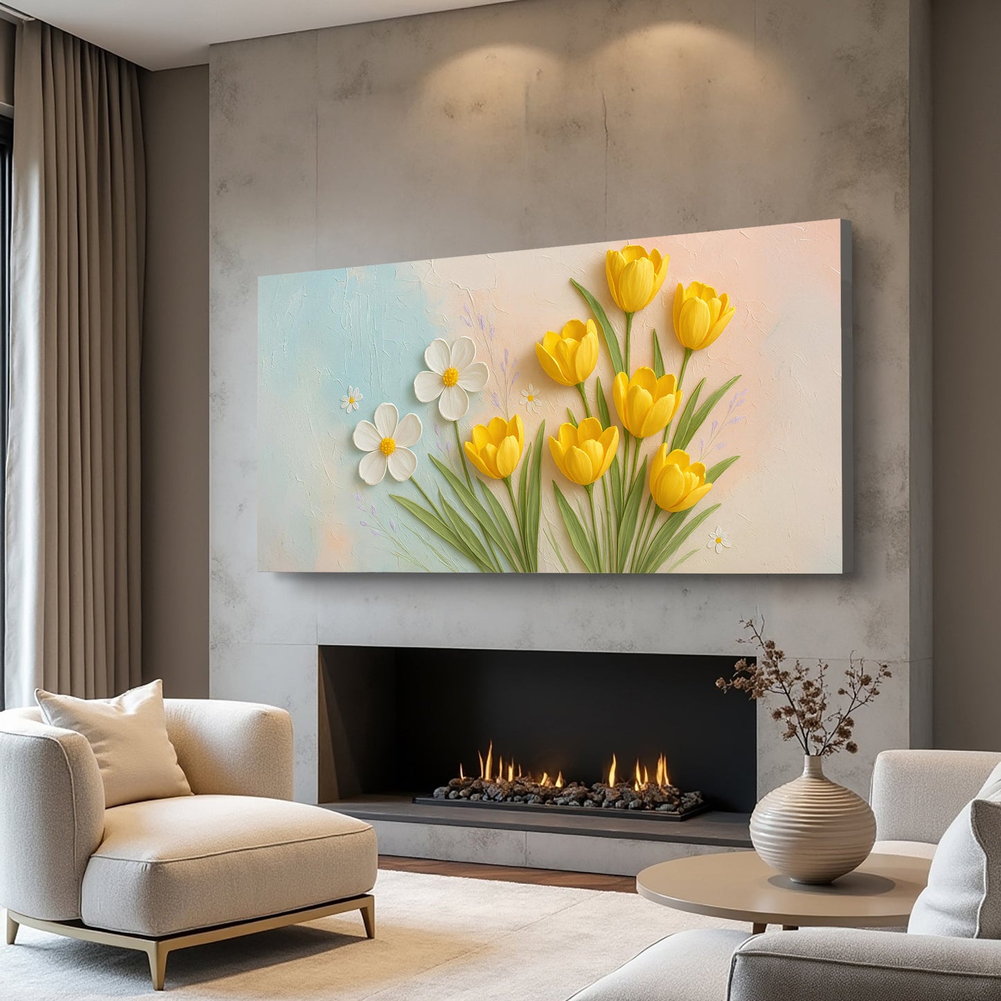 Floral Wall Art II | Elegant Botanical Canvas Print