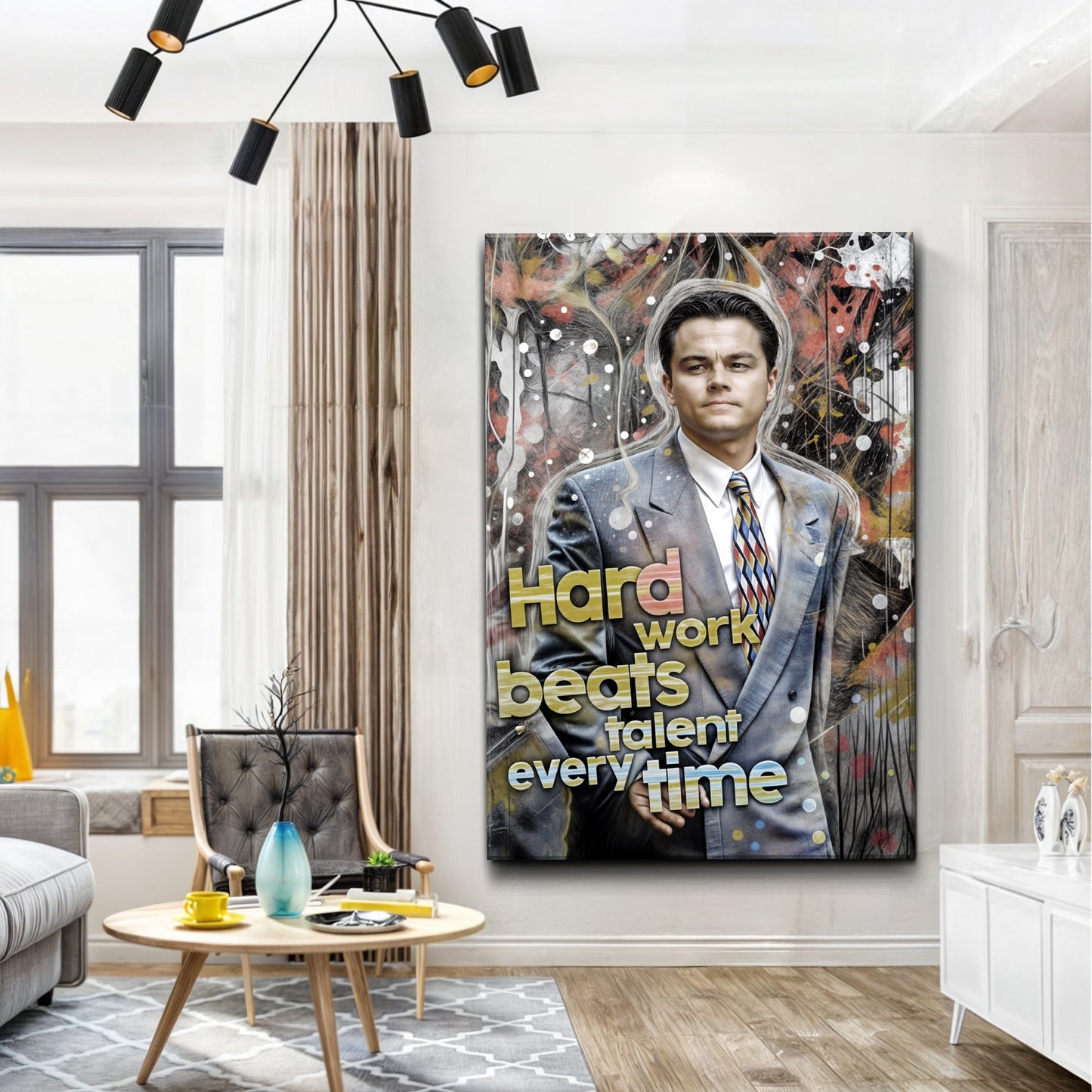 Hard Work Beats Talent Every Time | Work Ethic Motivational Art