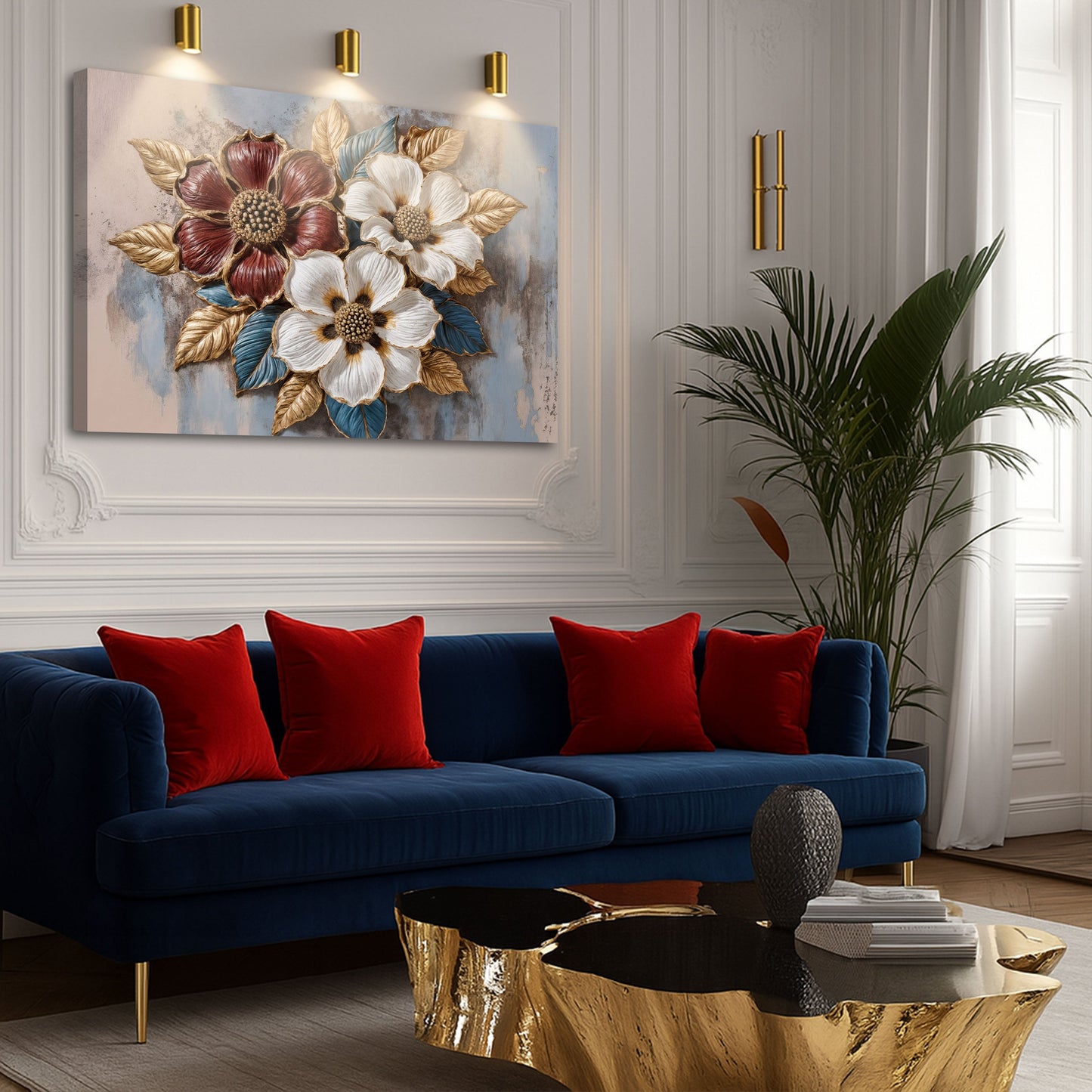 Floral Symphony Wall Art II | Botanical Canvas Print
