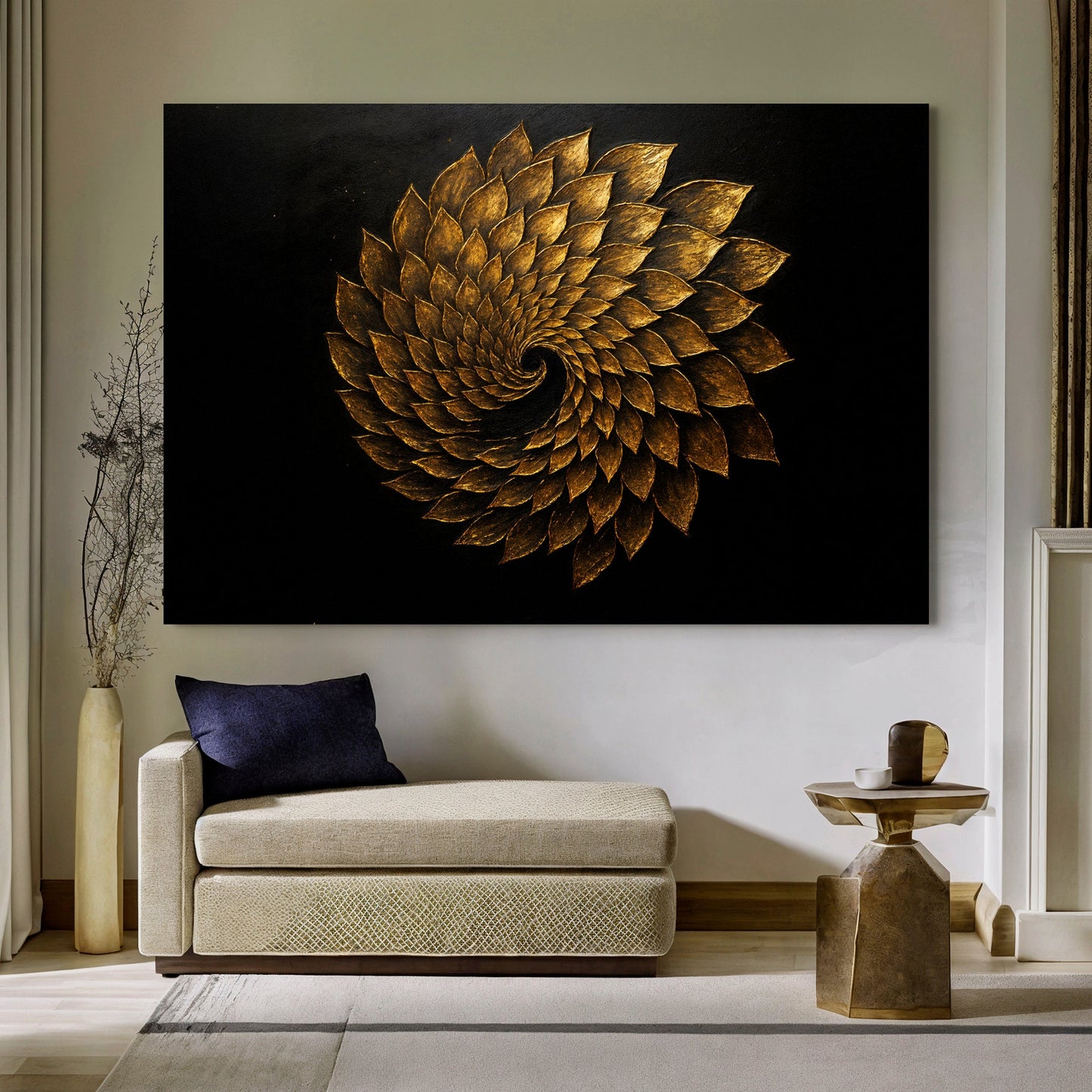 Winged Harmony Abstract Wall Art | Contemporary Canvas Print