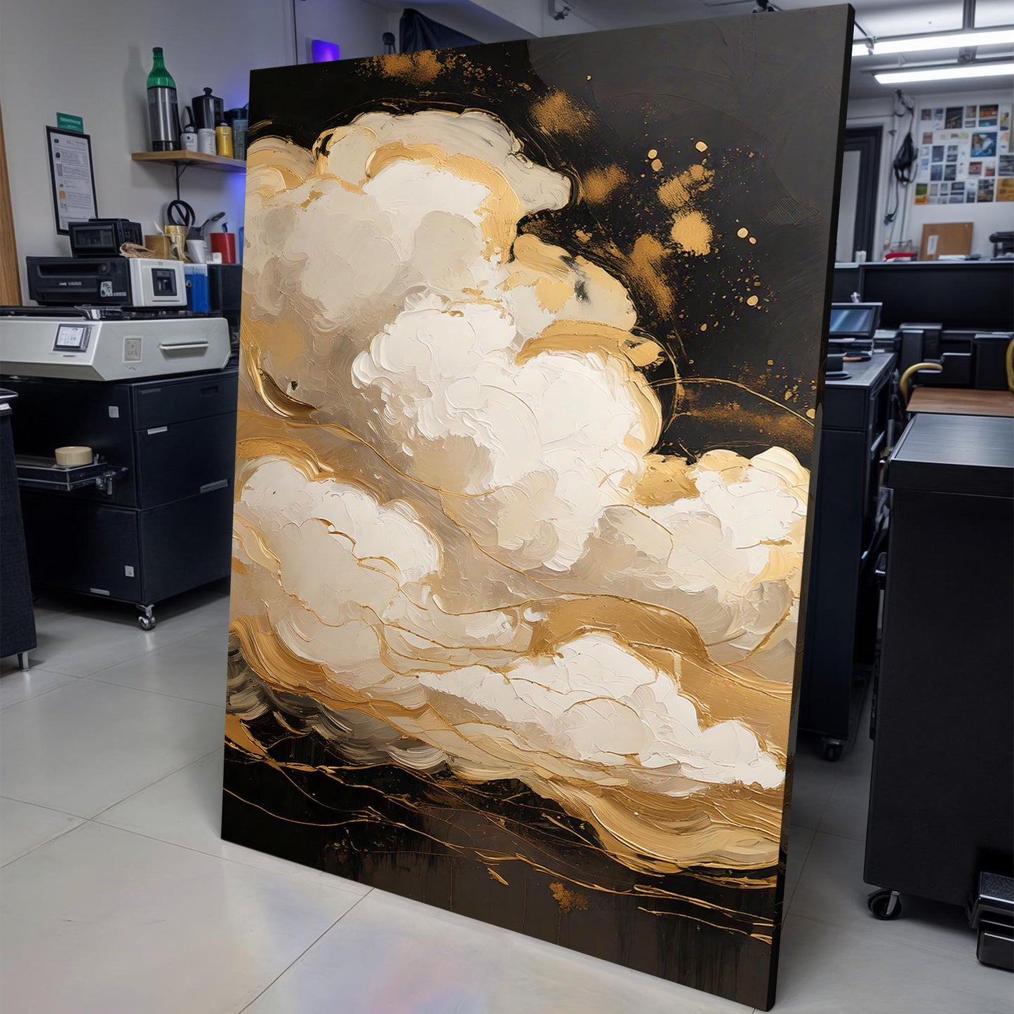 Auric Cloud Abstract Wall Art | Cozy Modern Home Decor
