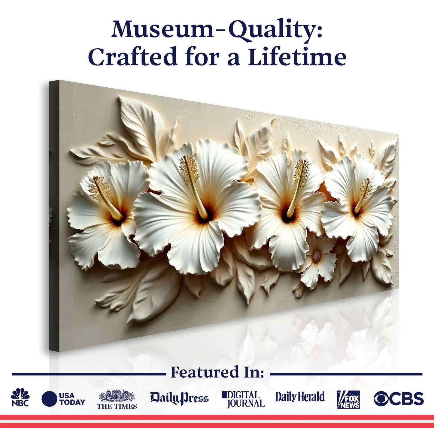 Floral Abstract Wall Art VII | Modern Botanical Canvas Print