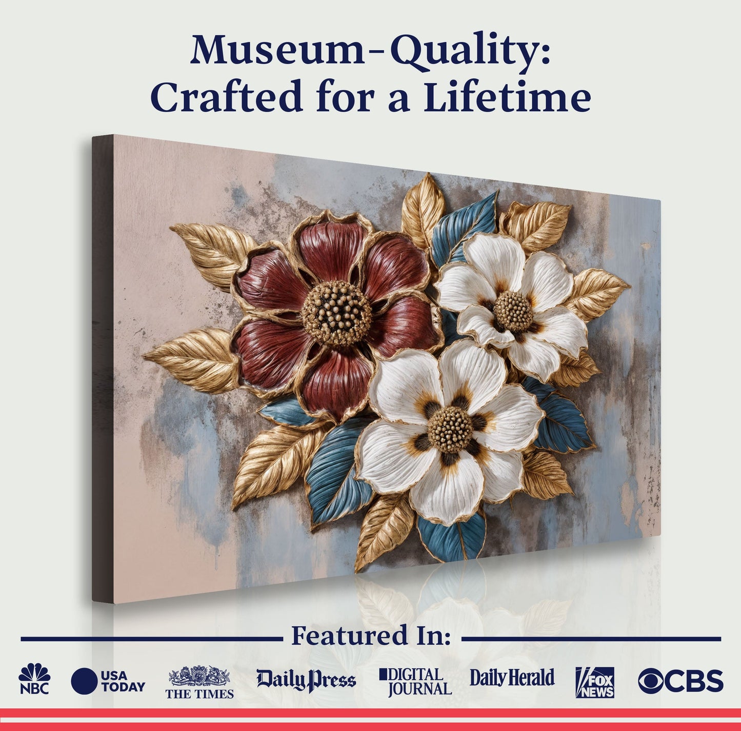 Floral Symphony Wall Art II | Botanical Canvas Print