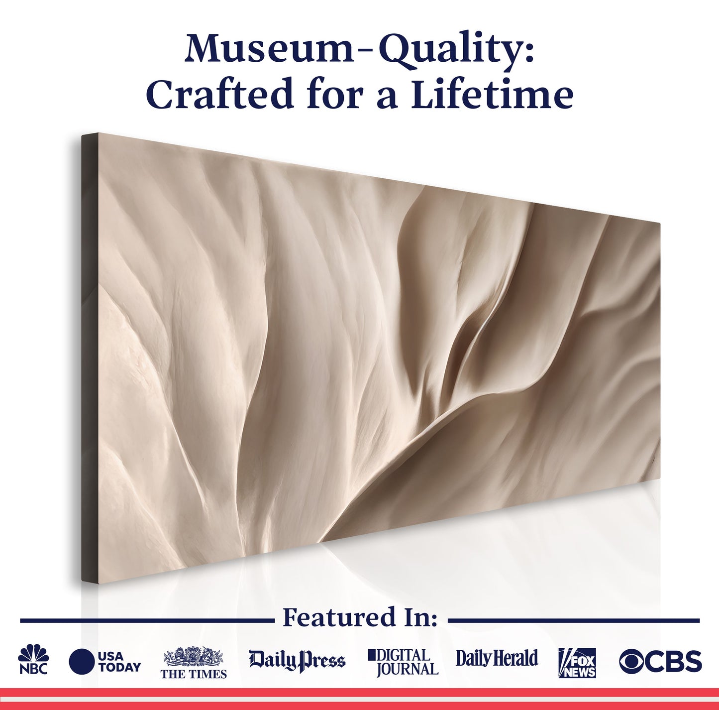 Soft Waves of Elegance Wall Art | Cozy Abstract Home Decor