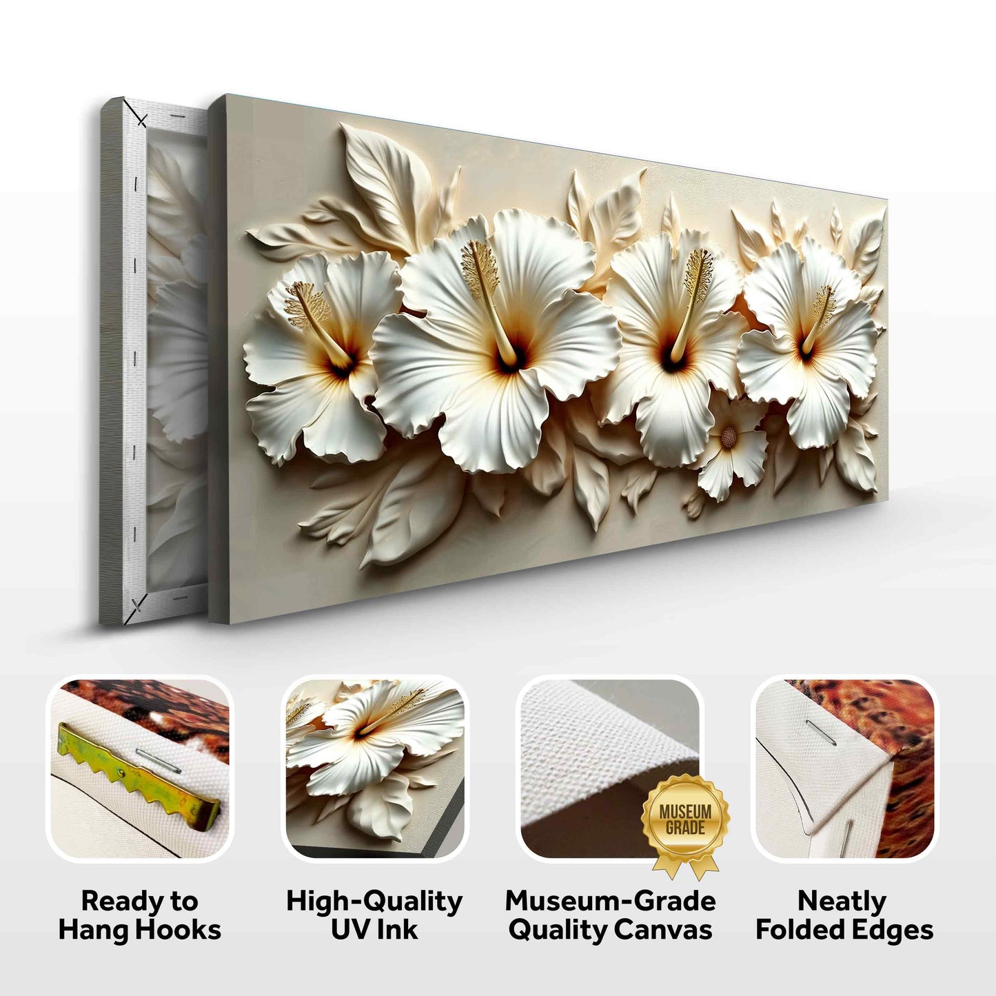 Floral Abstract Wall Art VII | Modern Botanical Canvas Print