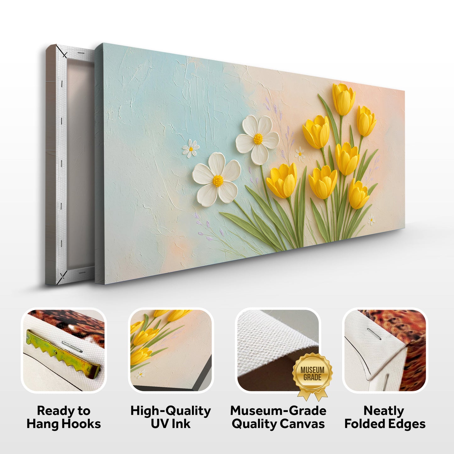 Floral Wall Art II | Elegant Botanical Canvas Print