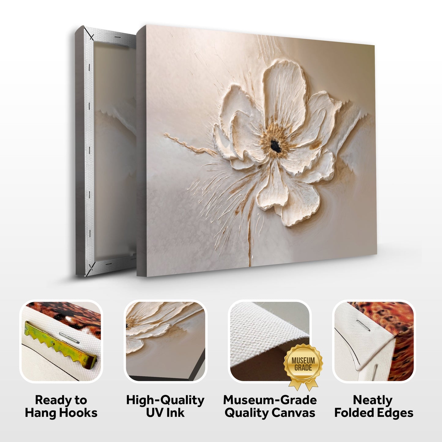 Floral Wall Art III | Classic Botanical Canvas Print