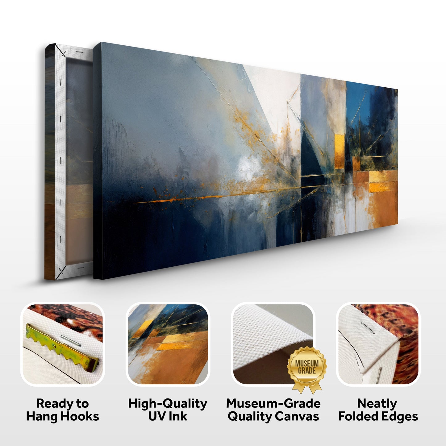 Abstract Geometric Lines Wall Art III | Modern Canvas Print