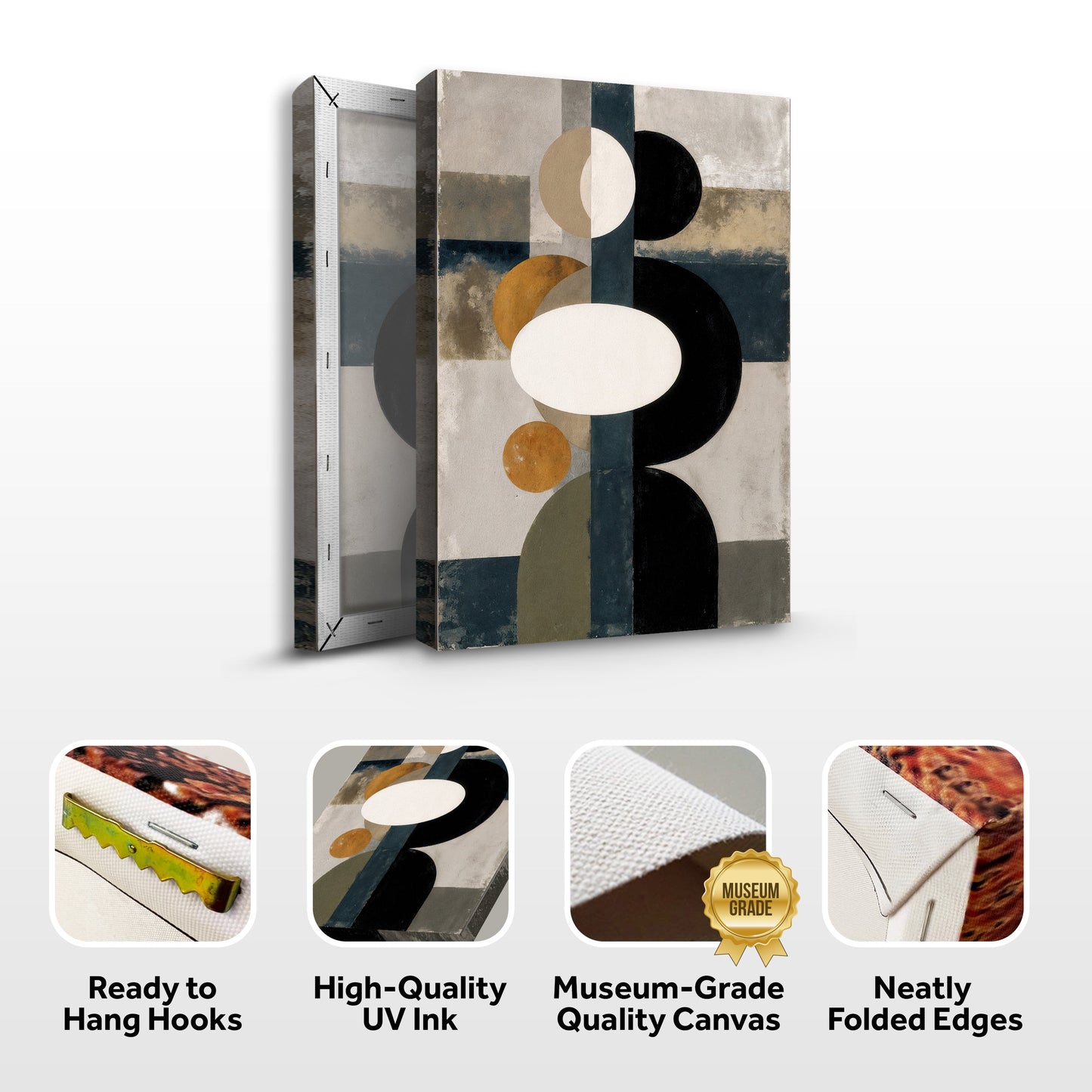 Abstract Contemporary Geometry Wall Art | Modern Canvas Print