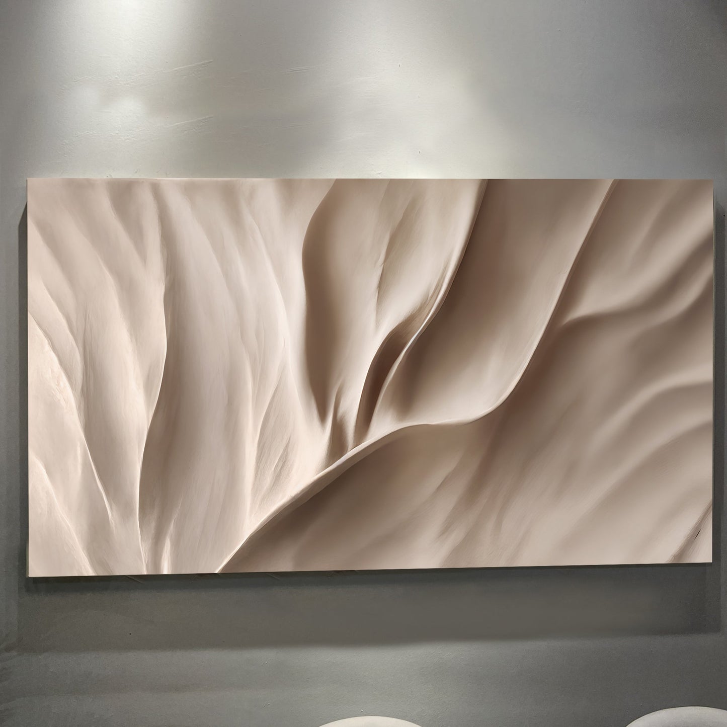 Soft Waves of Elegance Wall Art | Cozy Abstract Home Decor