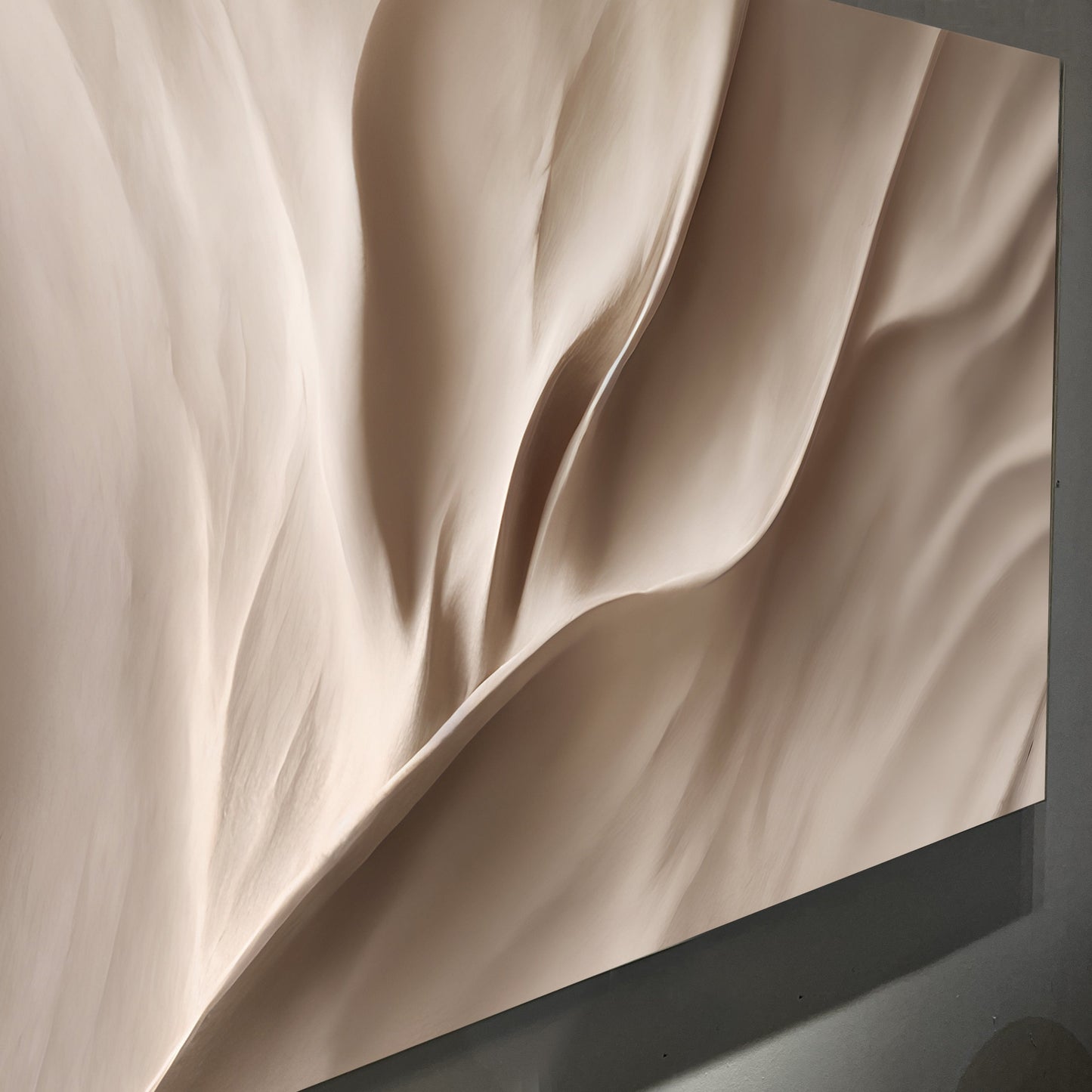 Soft Waves of Elegance Wall Art | Cozy Abstract Home Decor