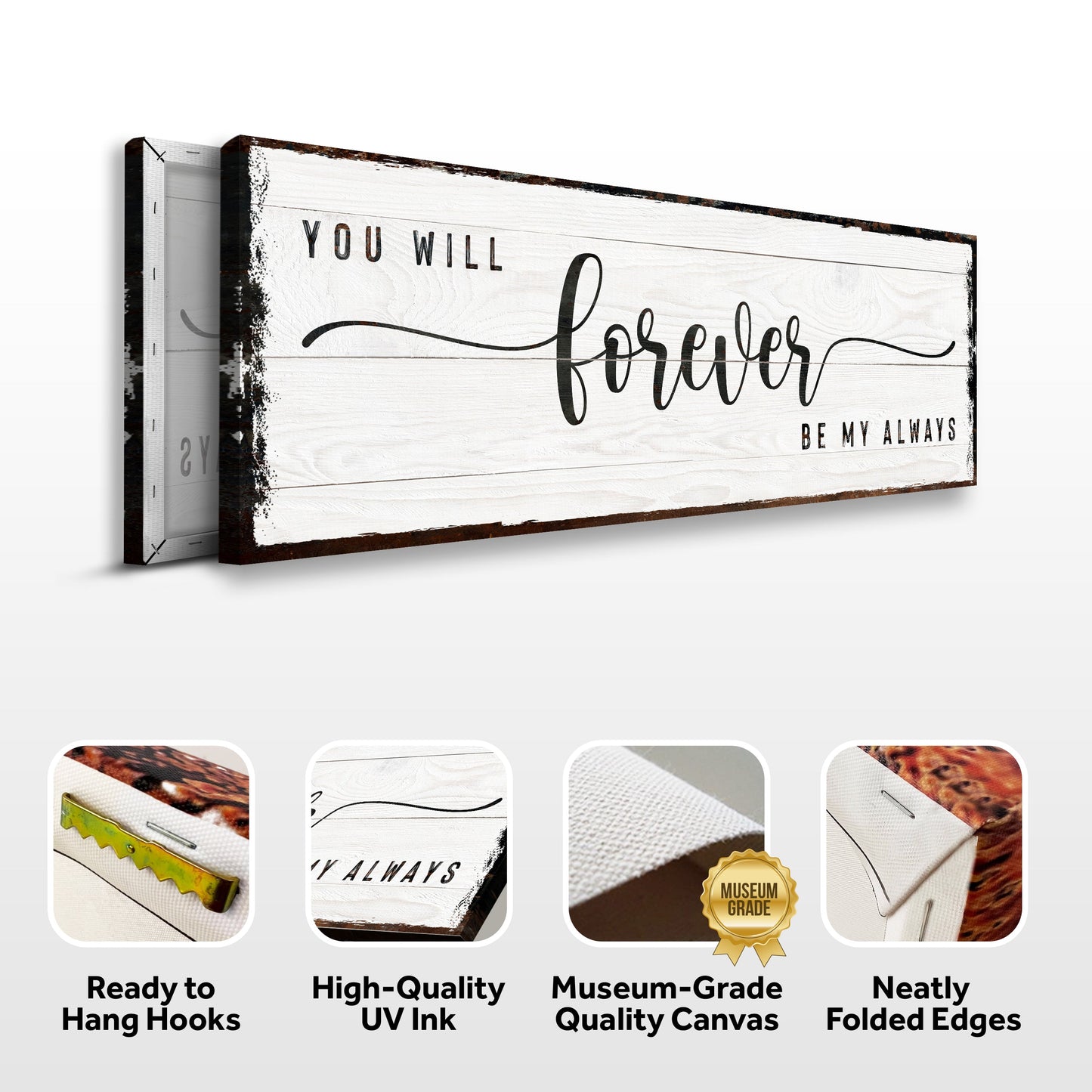 You Will Forever Be My Always Sign | Romantic Wall Art