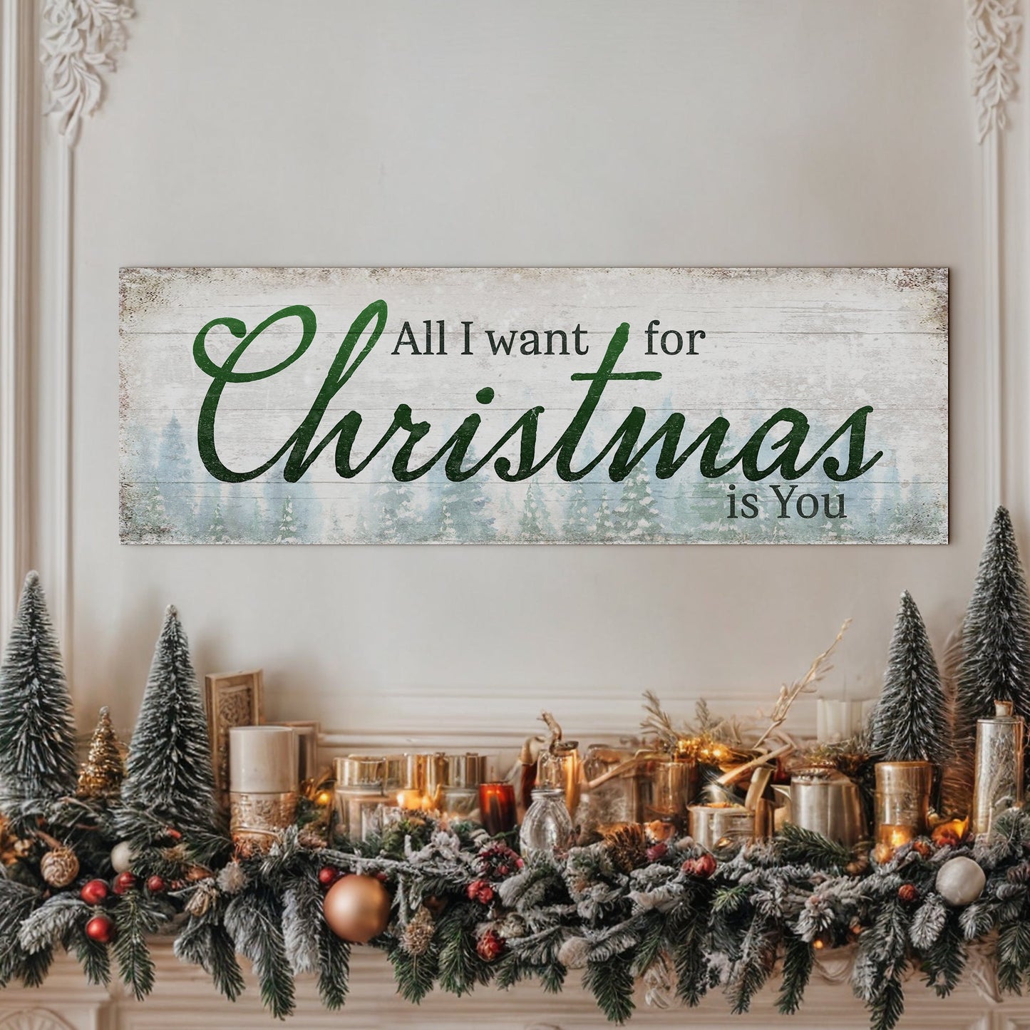 All I Want For Christmas Is You Sign | Holiday Wall Decor