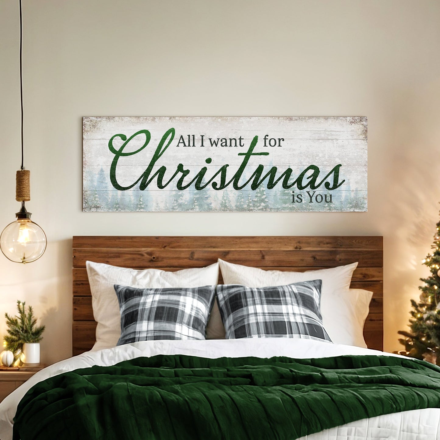 All I Want For Christmas Is You Sign | Holiday Wall Decor