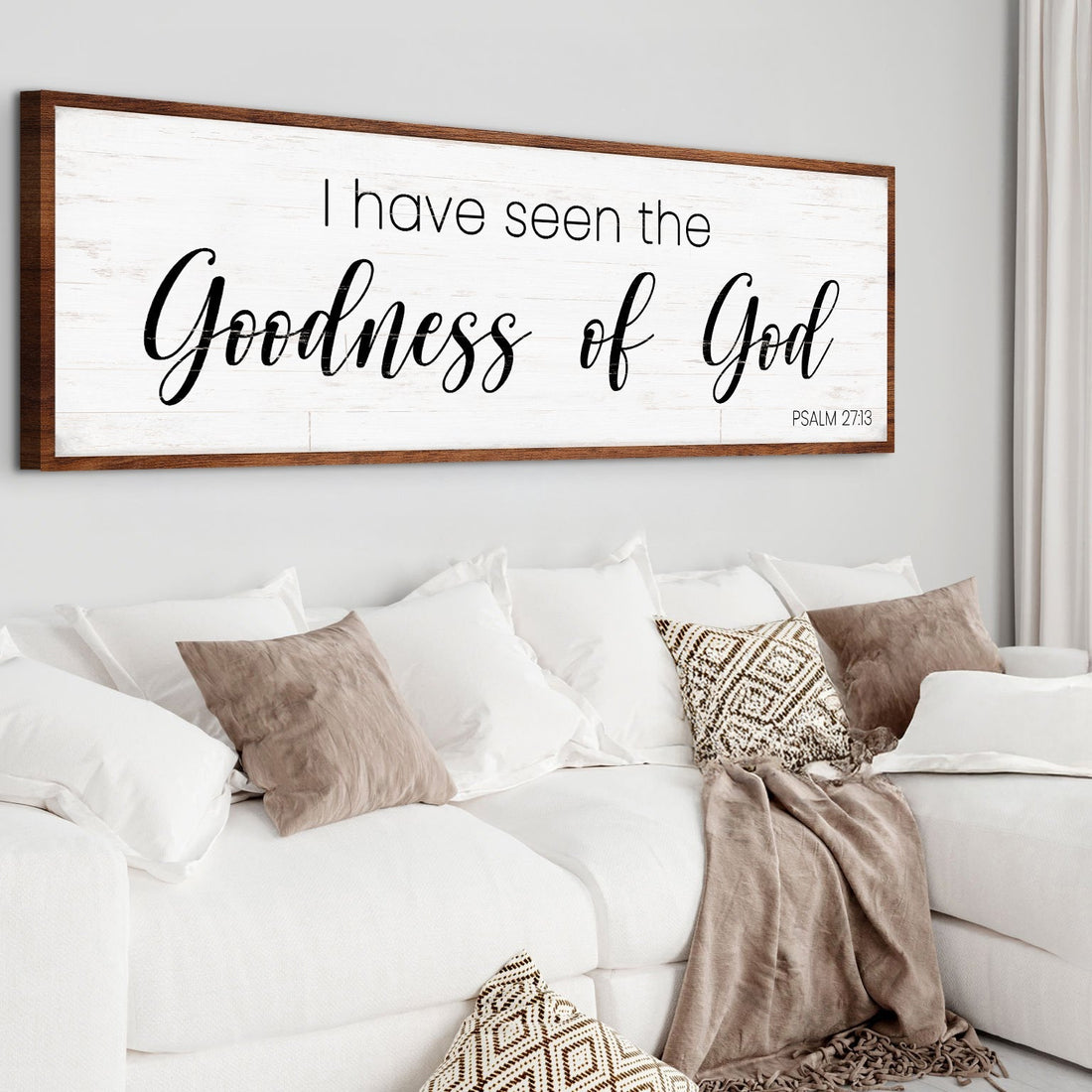 Be Still And Know That I Am God Canvas - Christian Faith Wall Art Sign Decor