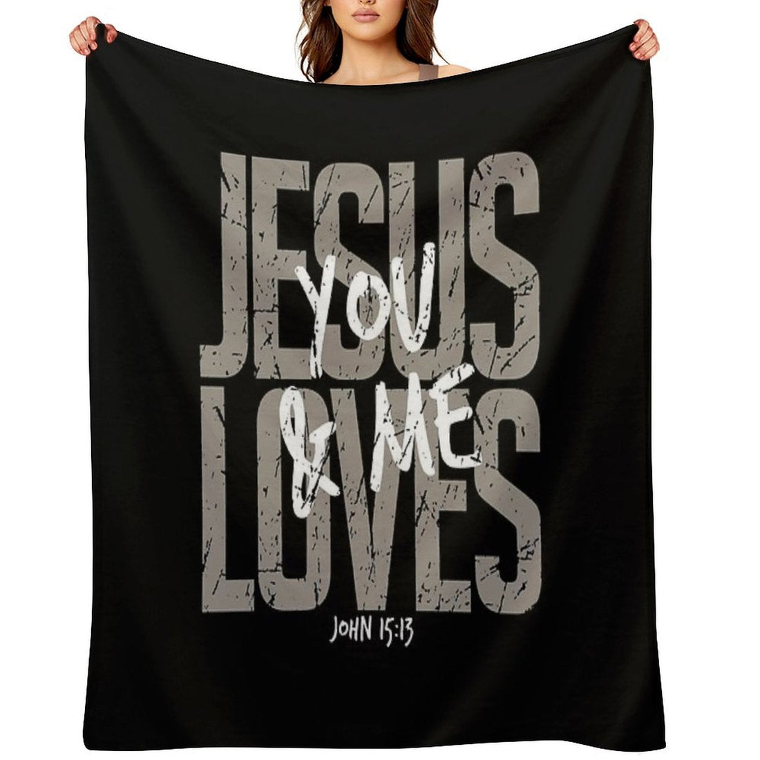 Loves Jesus And America Too T-Shirt - 4th of July Christian Patriotic Gift