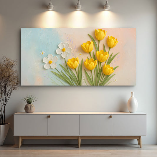 Floral Wall Art II | Elegant Botanical Canvas Print