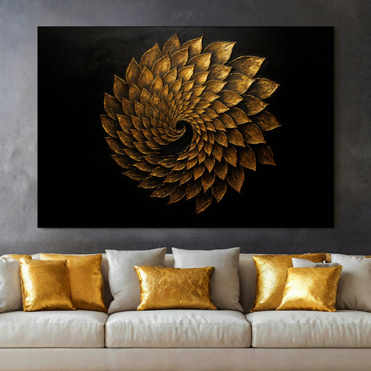 Winged Harmony Abstract Wall Art | Contemporary Canvas Print