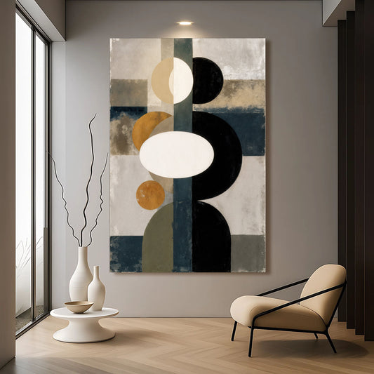 Abstract Contemporary Geometry Wall Art | Modern Canvas Print