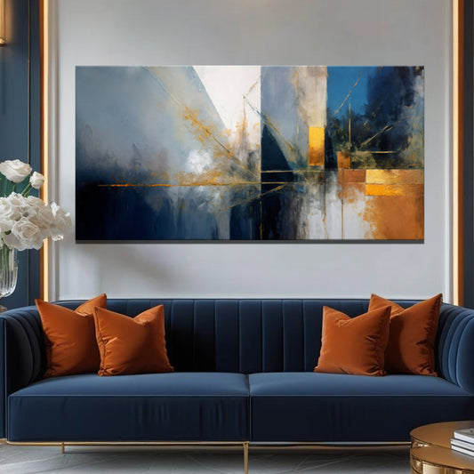 Abstract Geometric Lines Wall Art III | Modern Canvas Print