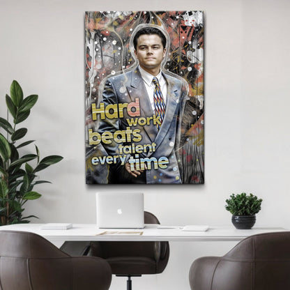 Hard Work Beats Talent Every Time | Work Ethic Motivational Art