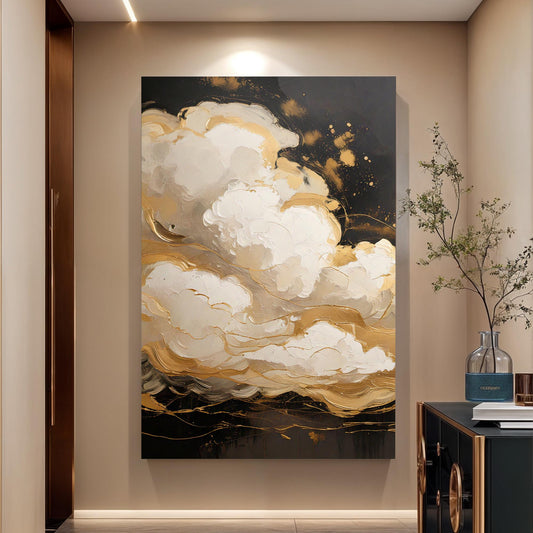 Auric Cloud Abstract Wall Art | Cozy Modern Home Decor