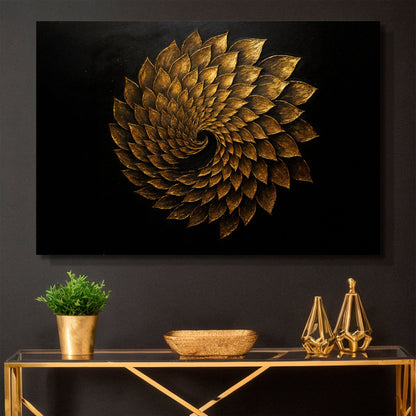 Winged Harmony Abstract Wall Art | Contemporary Canvas Print