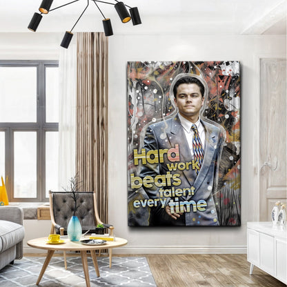 Hard Work Beats Talent Every Time | Work Ethic Motivational Art