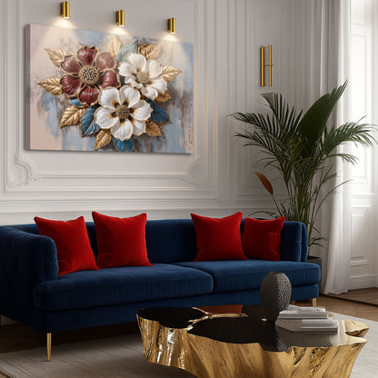 Floral Symphony Wall Art II | Botanical Canvas Print