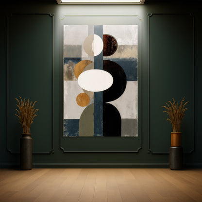 Abstract Contemporary Geometry Wall Art | Modern Canvas Print