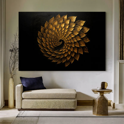 Winged Harmony Abstract Wall Art | Contemporary Canvas Print