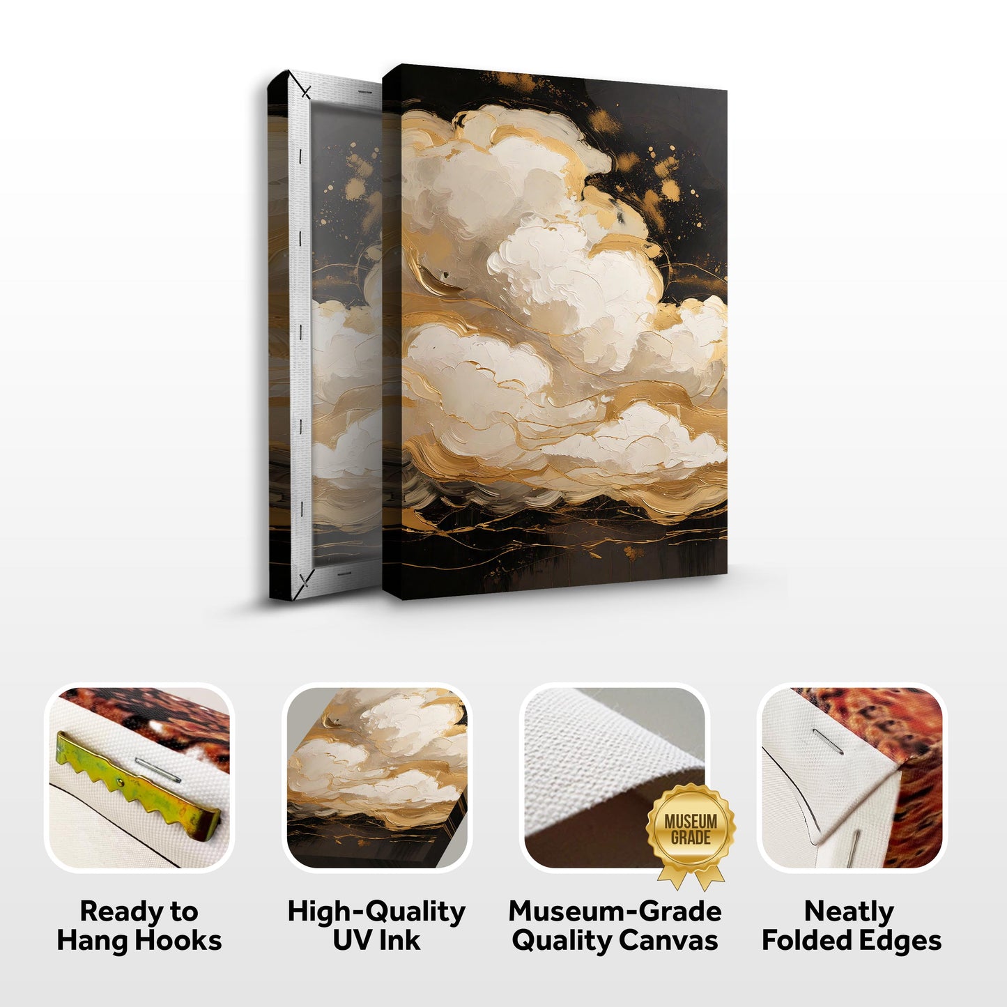 Auric Cloud Abstract Wall Art | Cozy Modern Home Decor