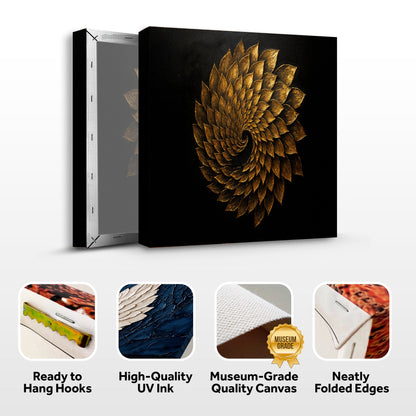 Winged Harmony Abstract Wall Art | Contemporary Canvas Print