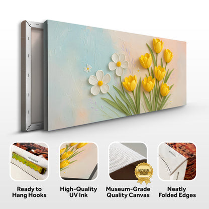 Floral Wall Art II | Elegant Botanical Canvas Print