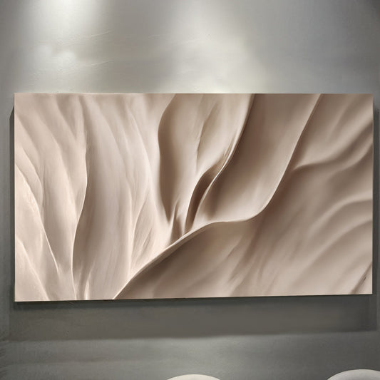 Soft Waves of Elegance Wall Art | Cozy Abstract Home Decor